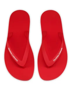 THE CHRISTIAN LOUBOUTIN SUMMER FLAT RUBBER LOUBI THONGS