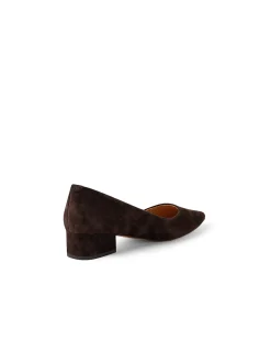 Thego Low Block Heel Pointed Toe Pumps