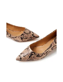 Thego Pointed Toe Low Block Heel Pumps