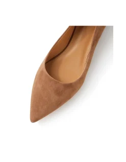 Thego Low Block Heel Pointed Toe Pumps