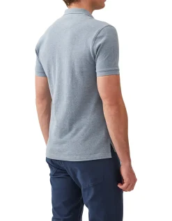 THE GUNN POLO - STEEL BLUE