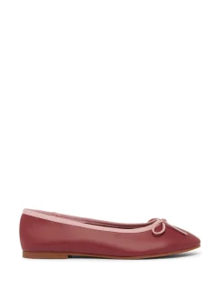 THE LILY BURGUNDY BALLET FLAT