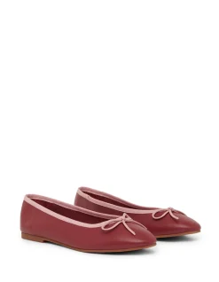 THE LILY BURGUNDY BALLET FLAT