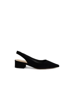 Thelma Pointed Toe Suede Slingback Pumps