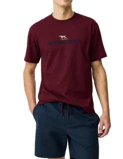 THE PEAKS LOGO TEE - OXBLOOD