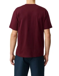THE PEAKS LOGO TEE - OXBLOOD