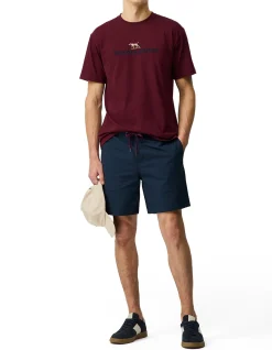 THE PEAKS LOGO TEE - OXBLOOD