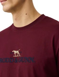 THE PEAKS LOGO TEE - OXBLOOD
