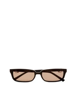 THE PHOEBE DARK CHOCOLATE RECTANGLE Sunglasses