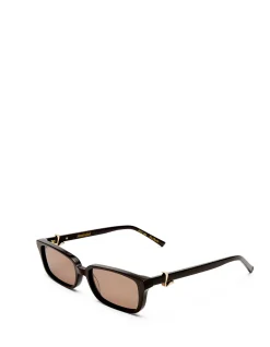 THE PHOEBE DARK CHOCOLATE RECTANGLE Sunglasses