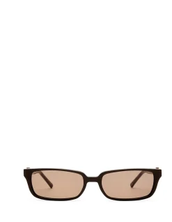 THE PHOEBE DARK CHOCOLATE RECTANGLE Sunglasses