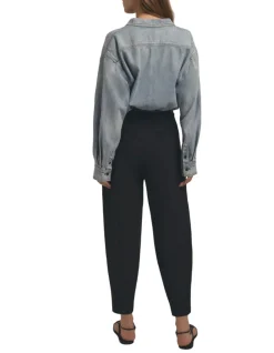 The Pippa Pant Barrel-Leg Black