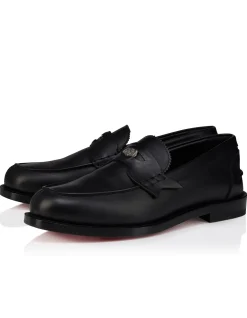 THE PLATO LOAFER FLAT CALF BLACK LOAFERS