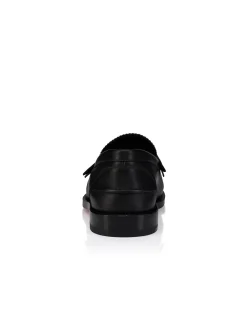 THE PLATO LOAFER FLAT CALF BLACK LOAFERS