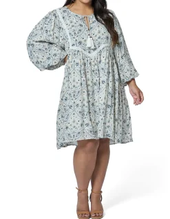 THE POETIC GYPSY-SEA BREEZE MINI DRESS