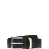 Ther Loop Contrast Keeper Leather Belt