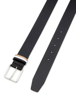 Ther Loop Contrast Keeper Leather Belt