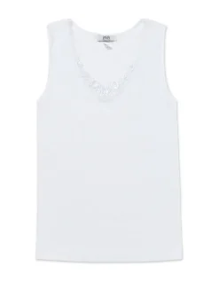 Thermal Cotton Lace Vest