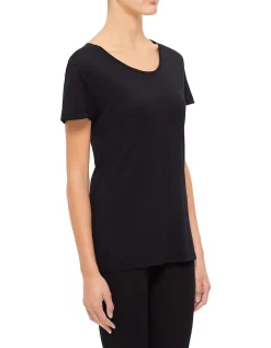 Thermal Wool Lyocell Short Sleeve Top