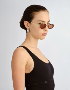 THE SAGE CRYSTAL TORT OVAL Sunglasses