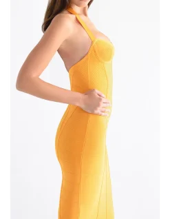 THE SCULPT MIDI BANDAGE DRESS