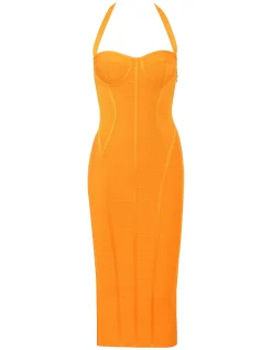 THE SCULPT MIDI BANDAGE DRESS