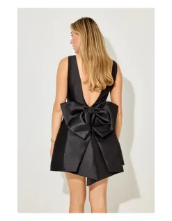 The Ultimate Muse Bow Detail Mini Dress