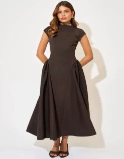 The Ultimate Muse Gathered Detail Midi Dress