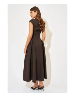 The Ultimate Muse Gathered Detail Midi Dress