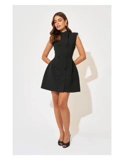 The Ultimate Muse Sleeveless Button Mini Dress