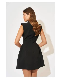 The Ultimate Muse Sleeveless Button Mini Dress