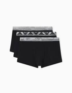 Three-Pack of ASV Shiny Logoband Organic Jersey Boxer Briefs