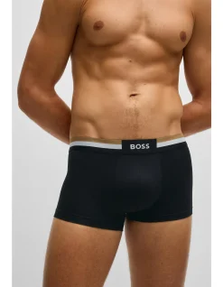 Three-pack of cotton-blend trunks