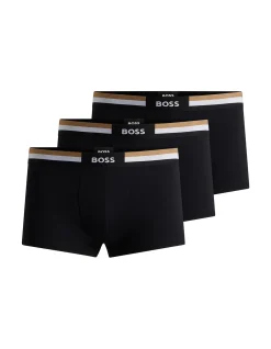 Three-pack of cotton-blend trunks