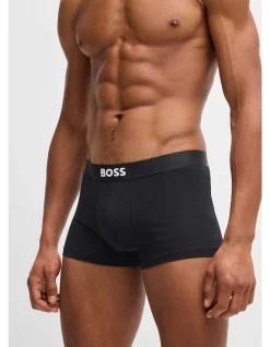 Three-pack of trunks in stretch cotton