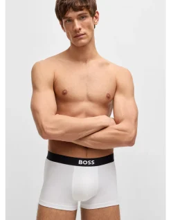 Three-pack of trunks in stretch cotton