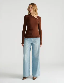 TIANA METAL DETAIL TOP