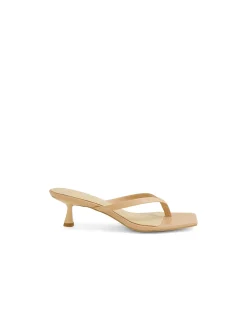 TIDBIT Strappy Nude Leather Heel Sandals