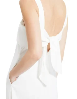 Tie-Back Dress in Good Linen