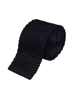 TIE - BLACK KNITTED