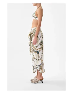 TIE FRONT SKIRT
