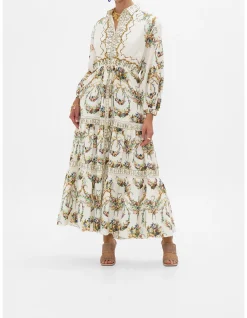 TIERED LONG SHIRT DRESS