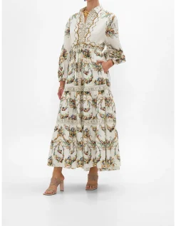 TIERED LONG SHIRT DRESS