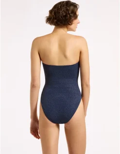 Tirari Nights Moulded Bandeau One Piece Swimsuit
