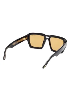 TOM FORD ICON FT1202 - SHINY BLACK MEN'S SUNGLASSES
