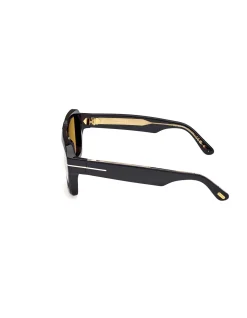 TOM FORD ICON FT1202 - SHINY BLACK MEN'S SUNGLASSES