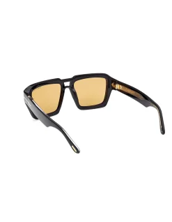 TOM FORD ICON FT1202 - SHINY BLACK MEN'S SUNGLASSES