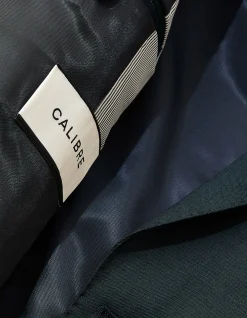 Tonal Twill Suit Jacket with Notch Lapel