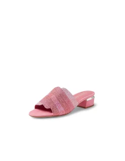 Tonda Crystal Strap Low Heel Slides