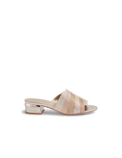 TONDA Sparkle Block Heel Slides